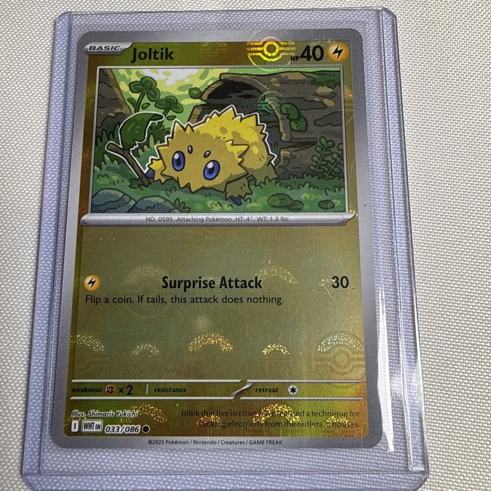 Joltik 033/086 SV11 White Flare Master Ball Reverse Holo Card 033/086